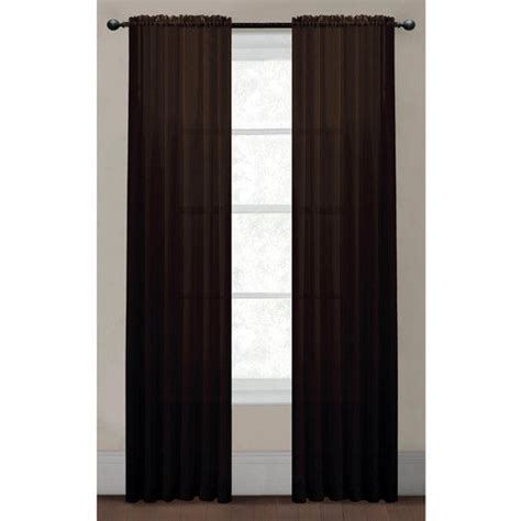 Window Elements Solid Voile Sheer Rod Pocket Extra Wide Curtain Panel