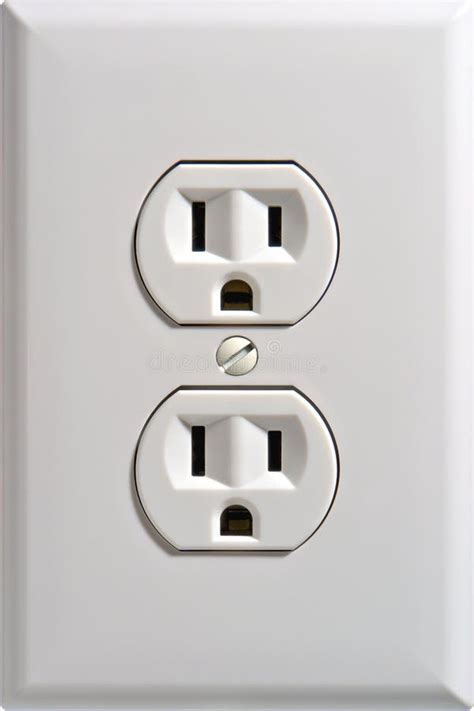 Electric Outlet Wall Socket Plug Receptacle Stock Photo Image Of