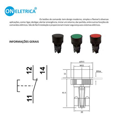 O Vermelho Monobloco Pulsante Mm Contato Na Nf Revers Vel On