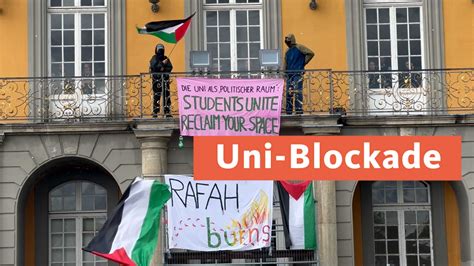 Pro Palästina Demonstration Zugang zu Uni Bonn vorübergehend besetzt