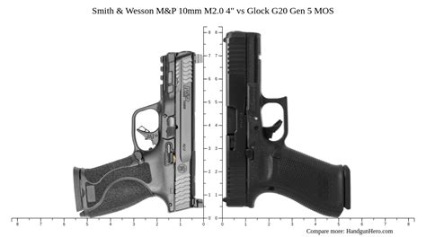 Glock G29 Gen4 Vs Smith Wesson M P 10mm M2 0 4 Vs Glock G20 Gen 5