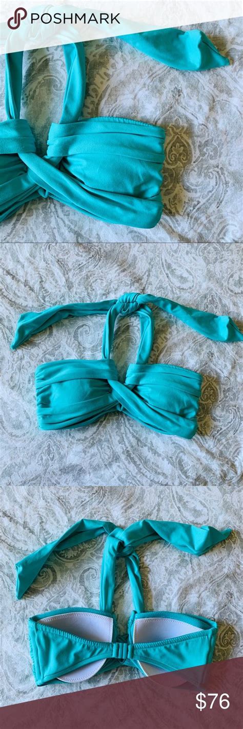 Seafolly Swim Goddess Bandeau Twist Bikini Top Bikinis Bikini Tops