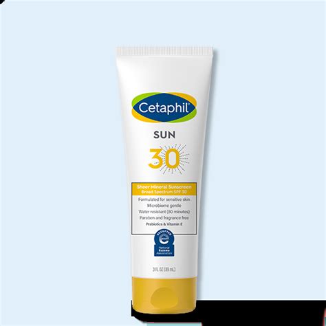 Sheer Mineral Broad Spectrum Sunscreen Spf 30 Cetaphil Us