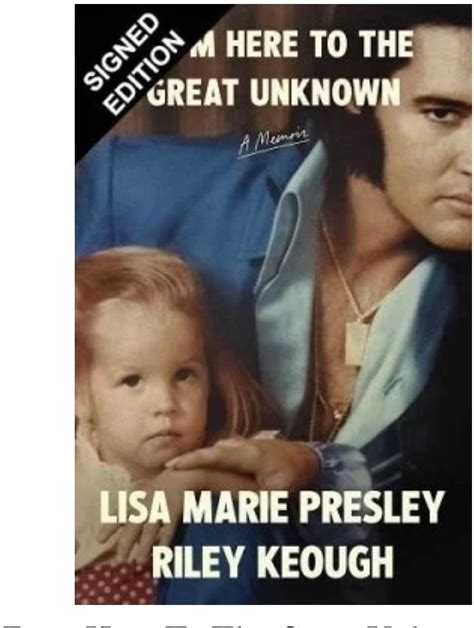 Signed Lisa Marie Presley And Riley Keough Book From Here To The Great Unknown First Edition