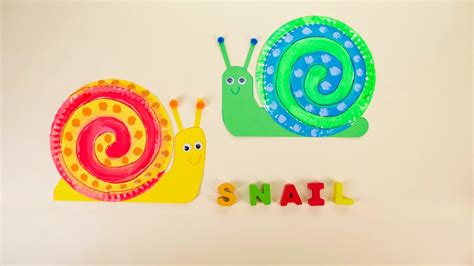 Paper Plate Snail Craft Super Simple