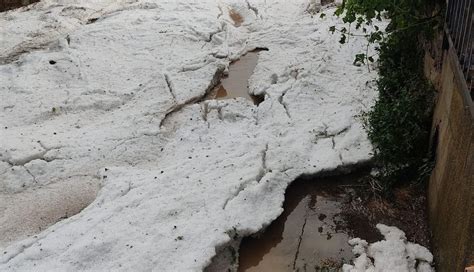 VÍDEO Una impresionante granizada sorprende en Aliste