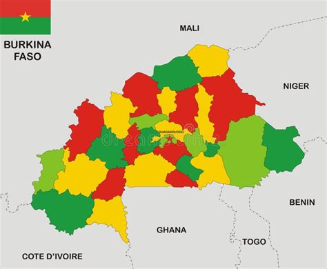 Mapa Do Faso De Burkina Ilustra O Stock Ilustra O De Naturalize