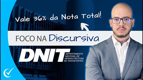 Discursiva Do Concurso Dnit Analista Adm E Infra Saiba Como