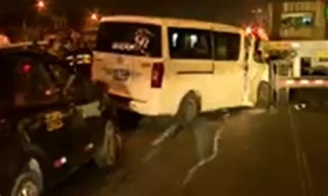 Surco Triple choque dejó un herido en la Panamericana Sur Canal N