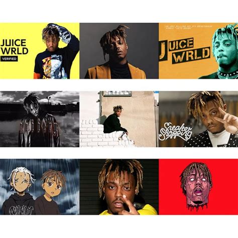 Juice Wrld Hip Hop Rapper Modular Wall Art Poster For Home Decor