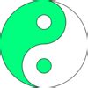 Lime Green White Ying Yang Clip Art At Clker Vector Clip Art