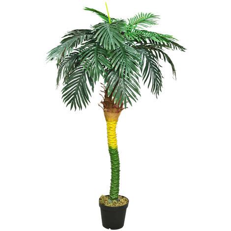 Palmier Cocotier Plante Arbre Artificielle Artificiel Plastique Avec