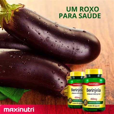 Kit Berinjela Fonte De Fibras Mg C Psulas Loja Maxinutri No