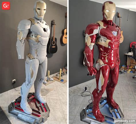 3D Printing Life Size Iron Man Statue And Painting Guide