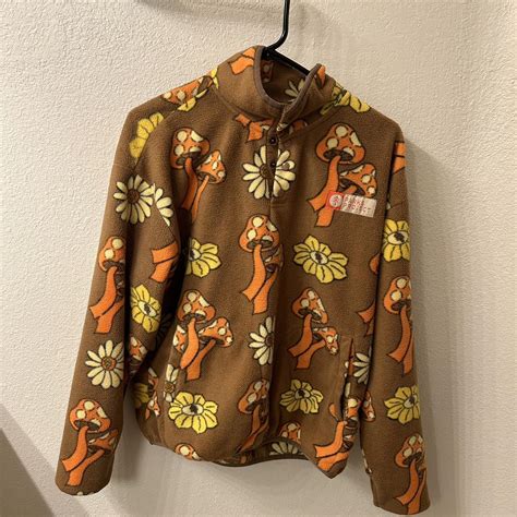 Parks Project Shrooms Pullover Snap Fleece Mens Depop