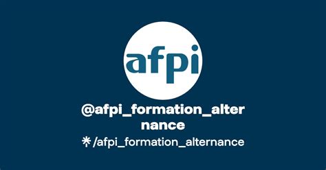 Afpi Formation Alternance Twitter Instagram Facebook Linktree