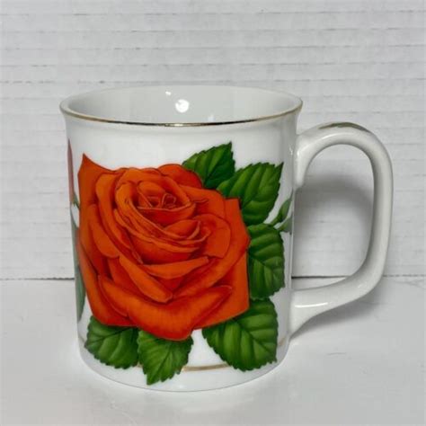 Otagiri Tropicana Roses Stanley Papel Japan Coffee Mug Cup Ebay