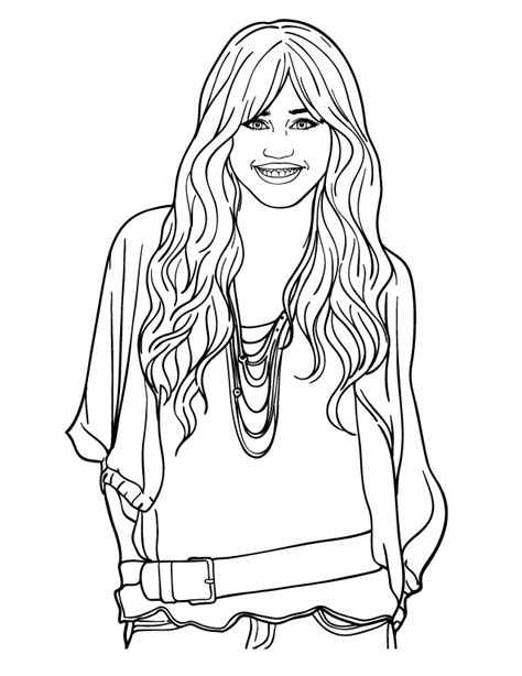 Disney Coloring Pages Hannah Montana Az Coloring Pages