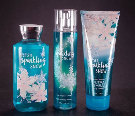 Bath And Body Works Fresh Spakling Snow 3 Pc Set Shower Gel Body Lotion