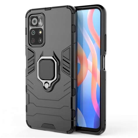 Etui Pancerne Do Xiaomi Redmi Note G Czarne Obudowa Armor Holder