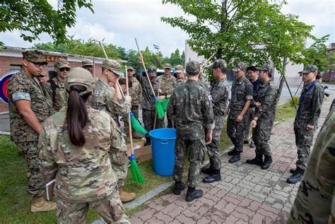 ROK U S Troops Preserve Memorials Osan Air Base Article Display