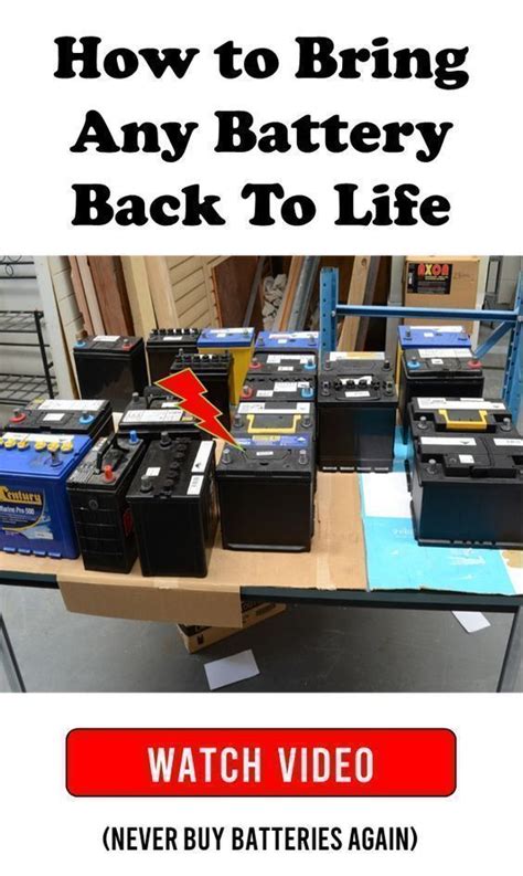 how to bring a car battery back to life