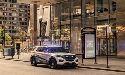 Chicago, USA - April 27, 2023: Chicago Police Department Car Front Side ...