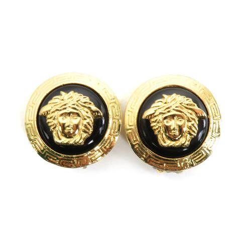 ジャンニ ヴェルサーチ Gianni Versace イヤリング メドゥーサ メタル ゴールドブラック E57938aブランドバリュー