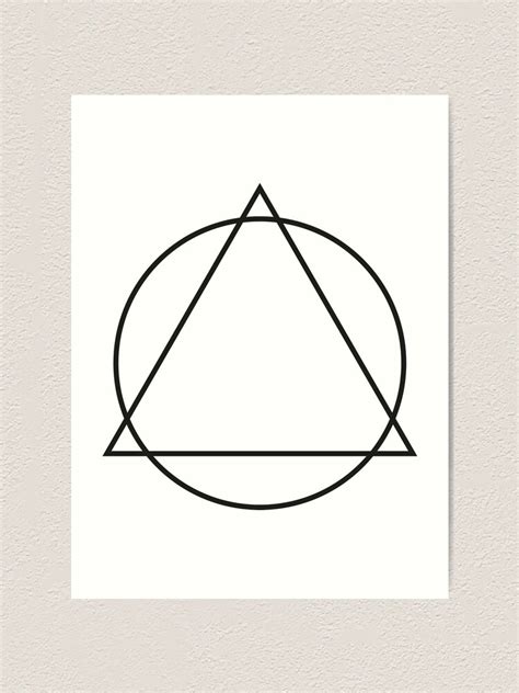 Circle And Triangle Alcoholics Anonymous Logo Art Print By Rainbowrockets Redbubble