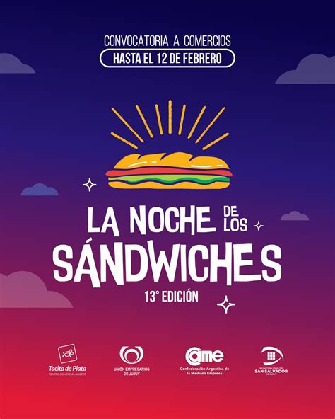 Fecha confirmada para la Noche de los Sándwiches en Jujuy