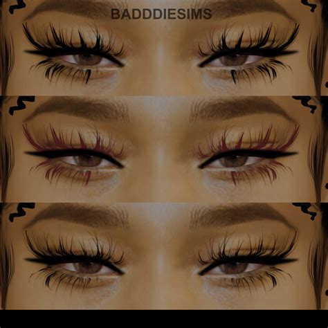 3d Mink Lashes L74 L75 L76 Badddiesims Sims 4 Cc Eyes Sims 4 Cc