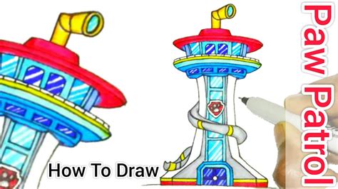 paw patrol lookout tower drawing - nailartphotographyportraits