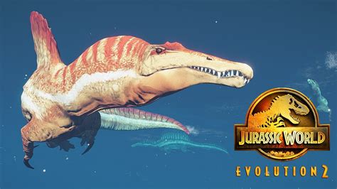 Fully Aquatic Spinosaurus Jurassic World Evolution 2 Mod Showcase Youtube