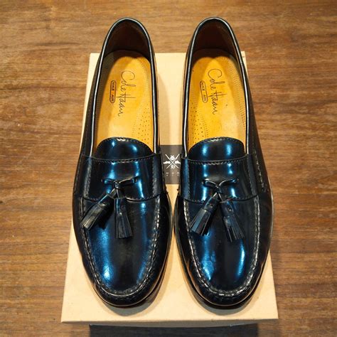 Cole Haan Nike Air Tassel Loafers Black Leather Shoe Us Men S