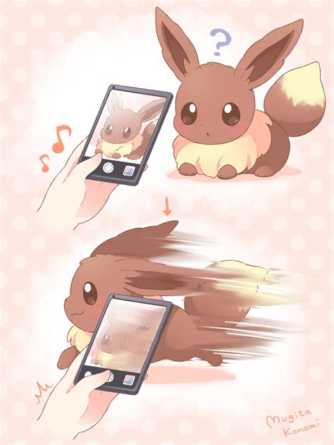 302807 Safe Artistmugita Konomi Eevee Eeveelution Fictional