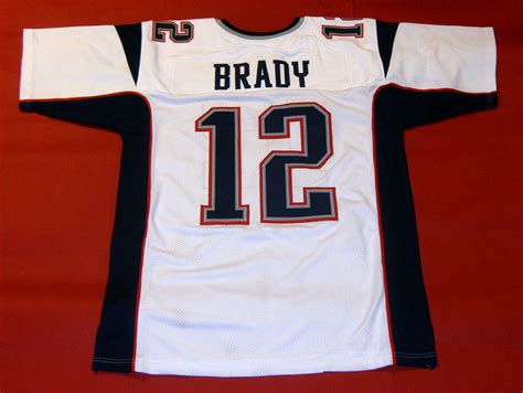 TOM BRADY CUSTOM PRO STYLE WHITE JERSEY