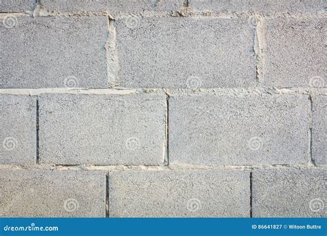 Old Concrete Block Wall Stock Image Image Of Brick Gray 86641827