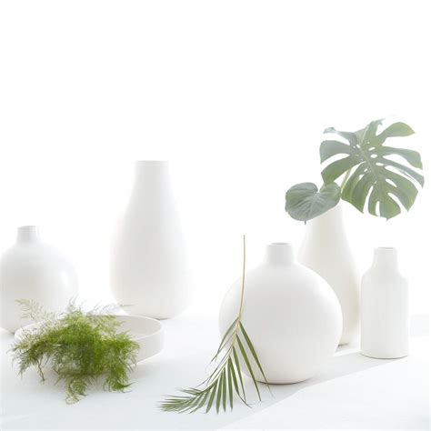 Oversized Pure White Ceramic Vases West Elm Uk