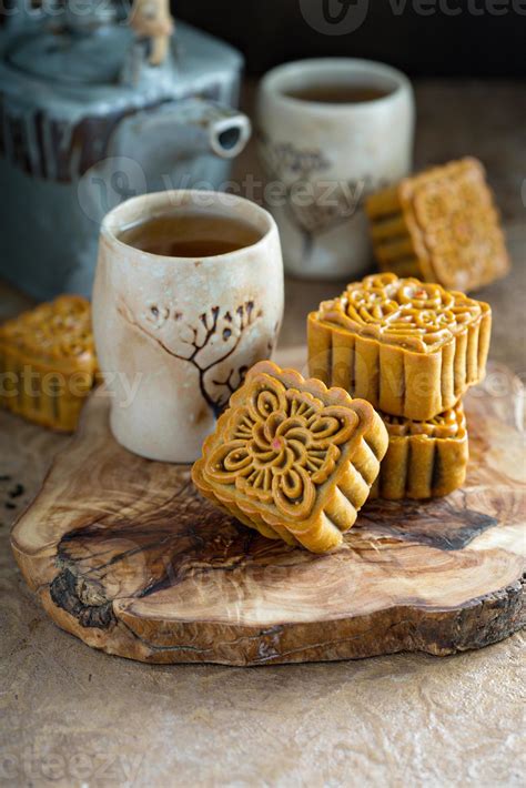 Mooncakes for the mid Autumn festival 16117781 Stock Photo at Vecteezy