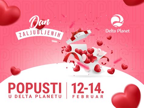 Popusti u više od 80 radnji od 12 do 14 februara Delta Planet