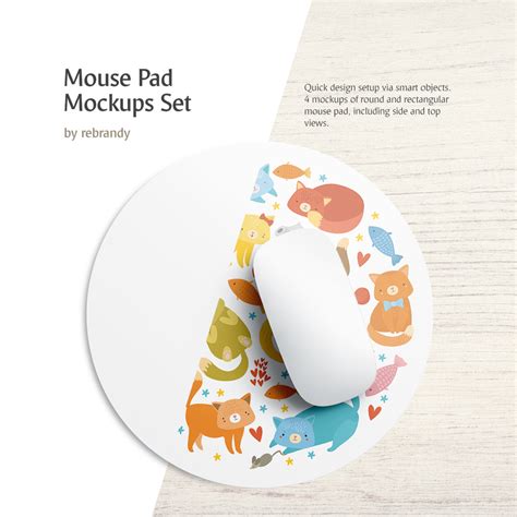 Mouse Pad Mockups Set