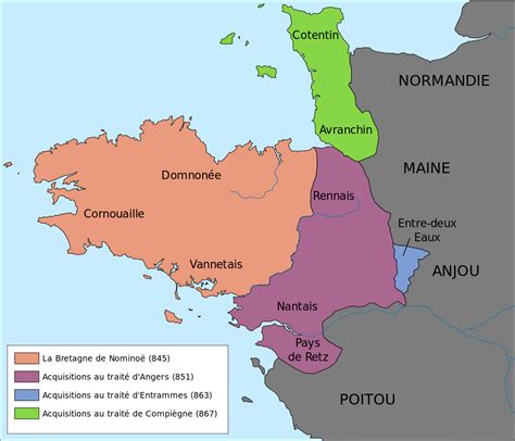 Trait De Compi Gne Wikip Dia Carte Bretagne Bretagne Et