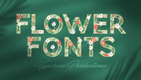 Best Flower Fonts [FREE / Premium] 2024 | Hyperpix