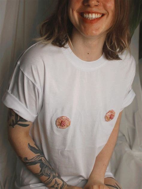 Nipples Embroidery Shirts Nipple Jewelry Nipple Clamps Free Etsy