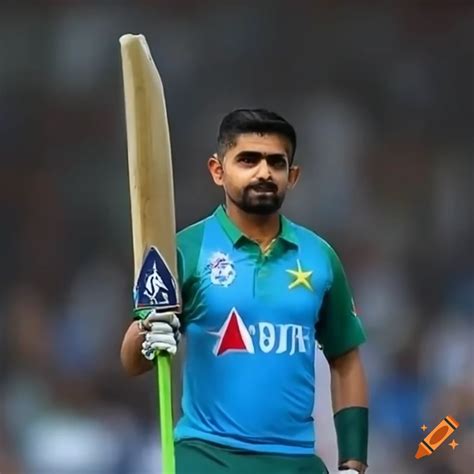 Babar Azam Wearing An Indian Jersey At Lord S Stadium On Craiyon