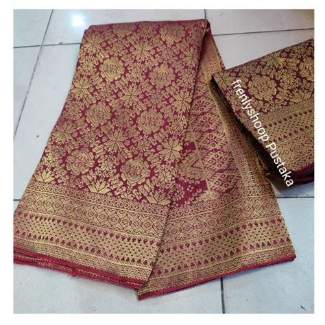 Jual KAIN SONGKET PALEMBANG SONGKET SELENDANG TENUN Shopee Indonesia