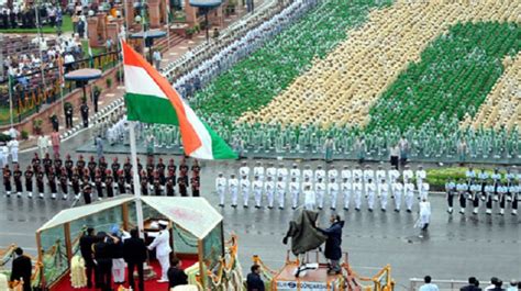 The Celebration Ceremony Of Rd Independence Day Of India Flag