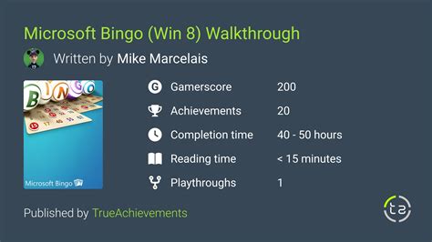 Microsoft Bingo Windows 8 Walkthrough