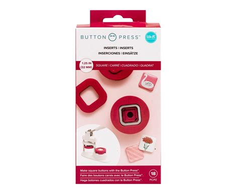 Molde Cuadrado Para Fotobotonera Button Press We R Memory Keepers