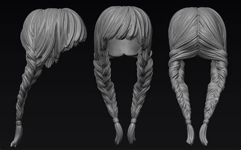 Hair D Model Cgtrader